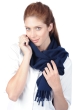 Cashmere kaschmir pullover damen schals kazu170 navy blau 170 x 25 cm