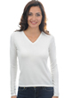 Cashmere kaschmir pullover damen v ausschnitt emma off white 3xl
