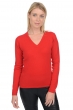 Cashmere kaschmir pullover damen v ausschnitt emma premium rot 2xl