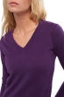 Cashmere kaschmir pullover damen v ausschnitt emma violett s