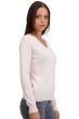 Cashmere kaschmir pullover damen v ausschnitt faustine zartrosa 4xl