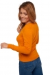 Cashmere kaschmir pullover damen v ausschnitt tessa orange xs