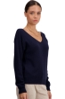 Cashmere kaschmir pullover damen v ausschnitt thailand nachtblau 2xl
