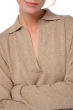 Cashmere kaschmir pullover damen v ausschnitt trinita natural brown m