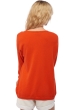 Cashmere kaschmir pullover damen v ausschnitt varsovie bloody orange 2xl