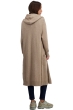 Cashmere kaschmir pullover damen zip kapuze thonon natural brown 2xl