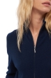 Cashmere kaschmir pullover damen zip kapuze virginia nachtblau 2xl