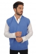 Cashmere kaschmir pullover herren strickjacke pullunder balthazar blau meliert 2xl
