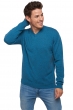 Cashmere kaschmir pullover herren v ausschnitt gaspard manor blue 2xl