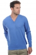 Cashmere kaschmir pullover herren v ausschnitt hippolyte blau meliert 3xl