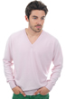 Cashmere kaschmir pullover herren v ausschnitt hippolyte zartrosa 4xl