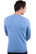 Cashmere kaschmir pullover herren v ausschnitt maddox azurblau meliert xl