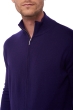 Cashmere kaschmir pullover herren zip kapuze elton deep purple 2xl