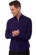 Cashmere kaschmir pullover herren zip kapuze elton deep purple 4xl
