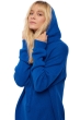 Yak kaschmir pullover damen zip kapuze veria intensivblau 2xl
