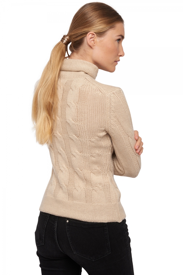  kaschmir pullover damen rollkragen natural blabla natural beige 2xl