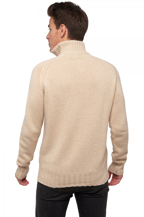  kaschmir pullover herren polo natural viero natural beige 2xl