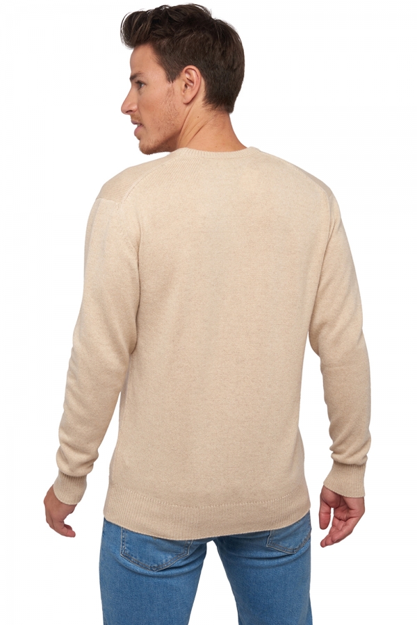 kaschmir pullover herren v ausschnitt natural poppy 4f natural beige 2xl