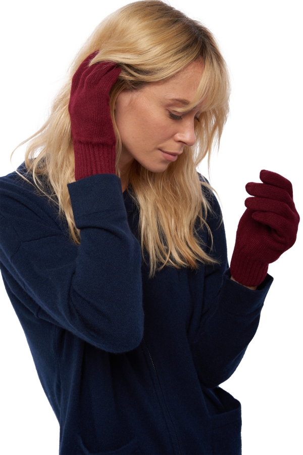 Cashmere accessoires kaschmir handschuhe manine bordeaux 22 x 13 cm
