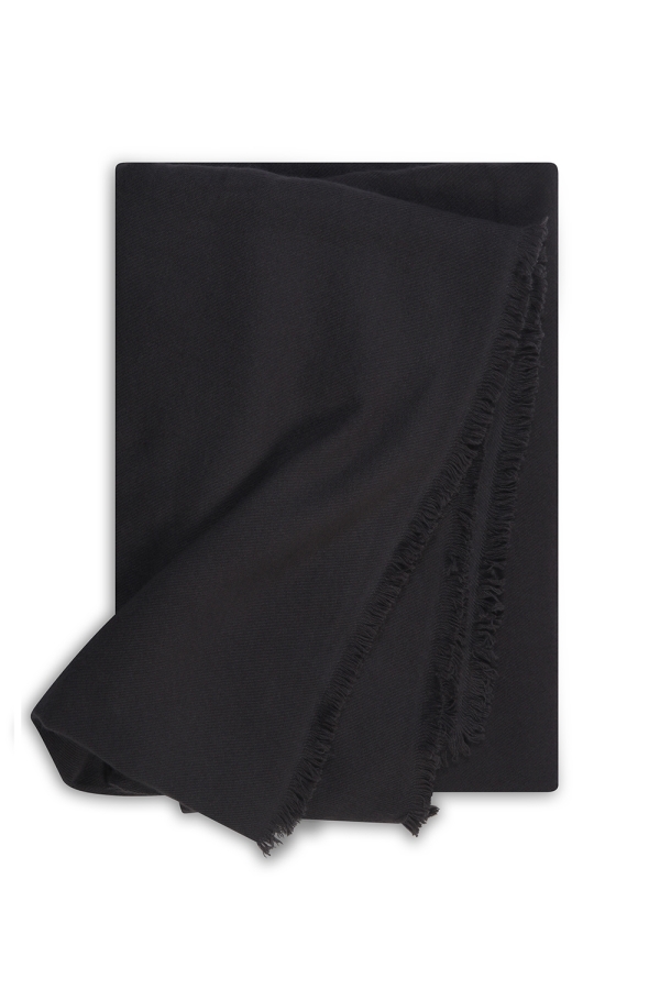 Cashmere accessoires kaschmir plaid decke toodoo plain l 220 x 220 carbon 220x220cm