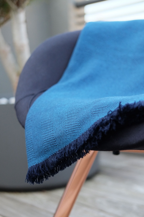 Cashmere accessoires kuschelwelt erable 130 x 190 blau 130 x 190 cm