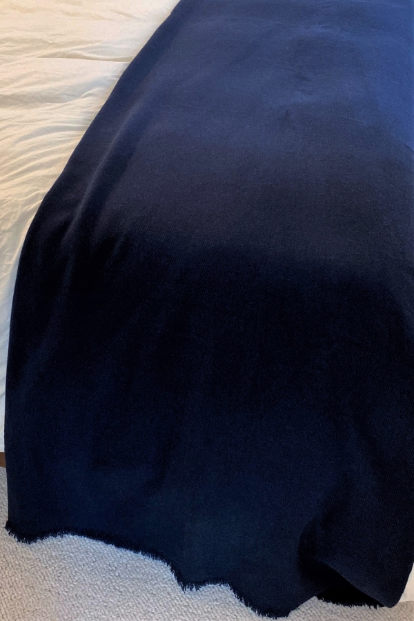 Cashmere accessoires kuschelwelt toodoo plain s 140 x 200 navy blau 140 x 200 cm