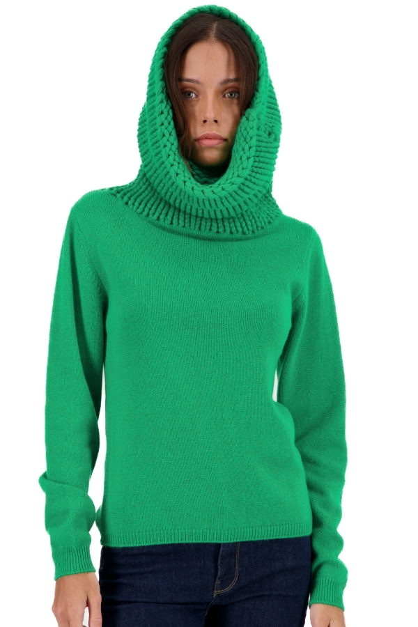 Cashmere kaschmir pullover damen dicke tisha new green xs