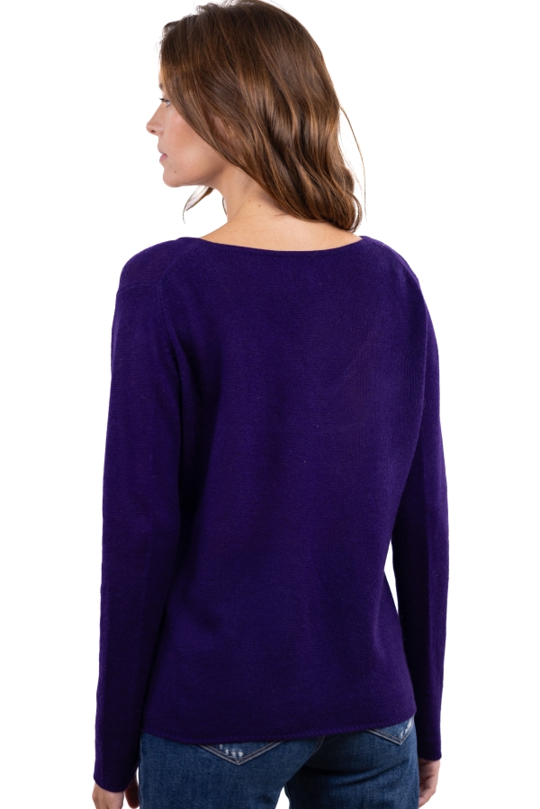 Cashmere kaschmir pullover damen fruhjahr sommer kollektion flavie deep purple l