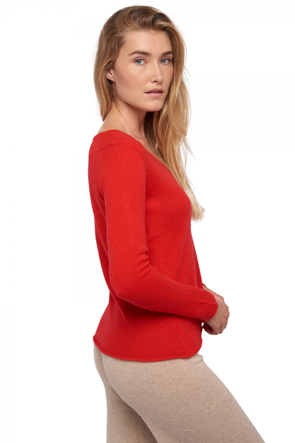 Cashmere kaschmir pullover damen fruhjahr sommer kollektion flavie rouge 2xl