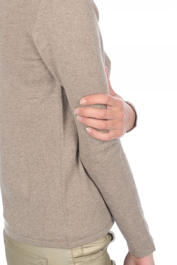Cashmere kaschmir pullover damen rundhalsausschnitt line premium dolma natural l