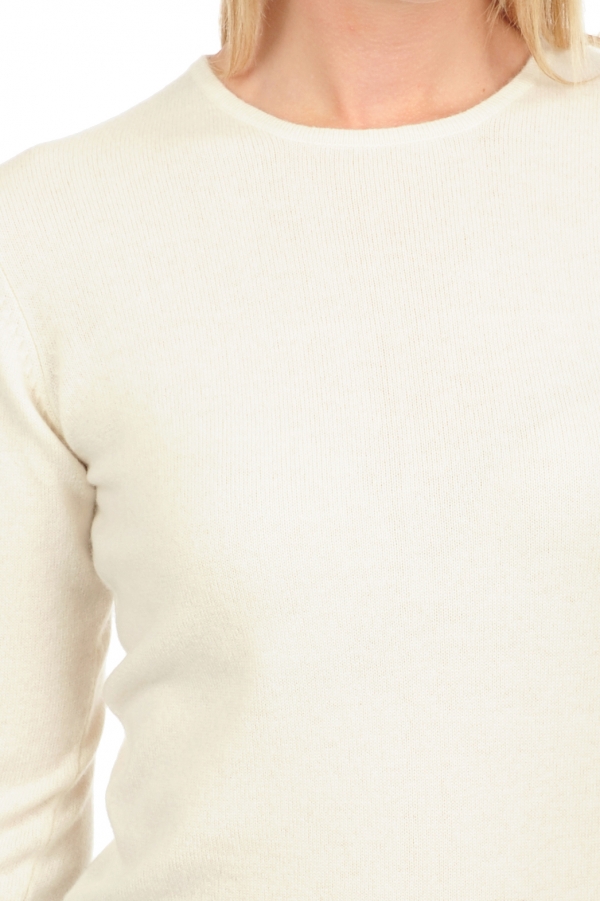 Cashmere kaschmir pullover damen rundhalsausschnitt line premium tenzin natural 2xl