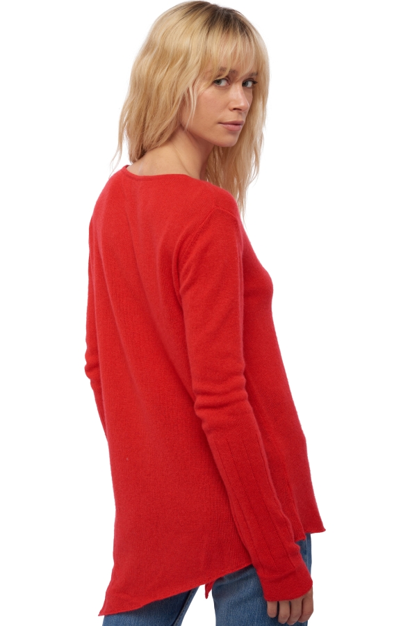 Cashmere kaschmir pullover damen rundhalsausschnitt zaia rouge 2xl