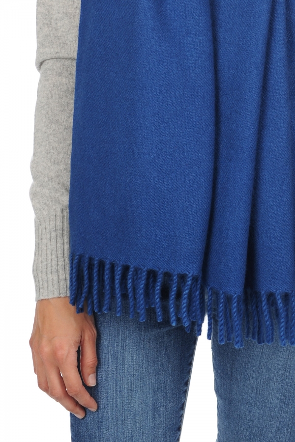 Cashmere kaschmir pullover damen stolas niry preussischblau 200x90cm