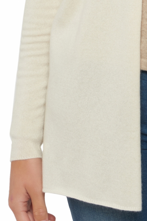 Cashmere kaschmir pullover damen strickjacken cardigan pucci premium tenzin natural 2xl