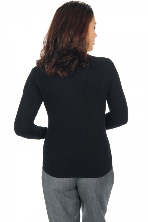Cashmere kaschmir pullover damen v ausschnitt emma premium black 3xl