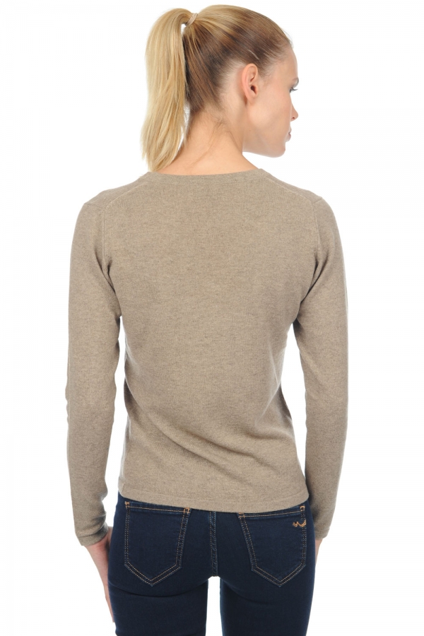 Cashmere kaschmir pullover damen v ausschnitt emma premium dolma natural 3xl