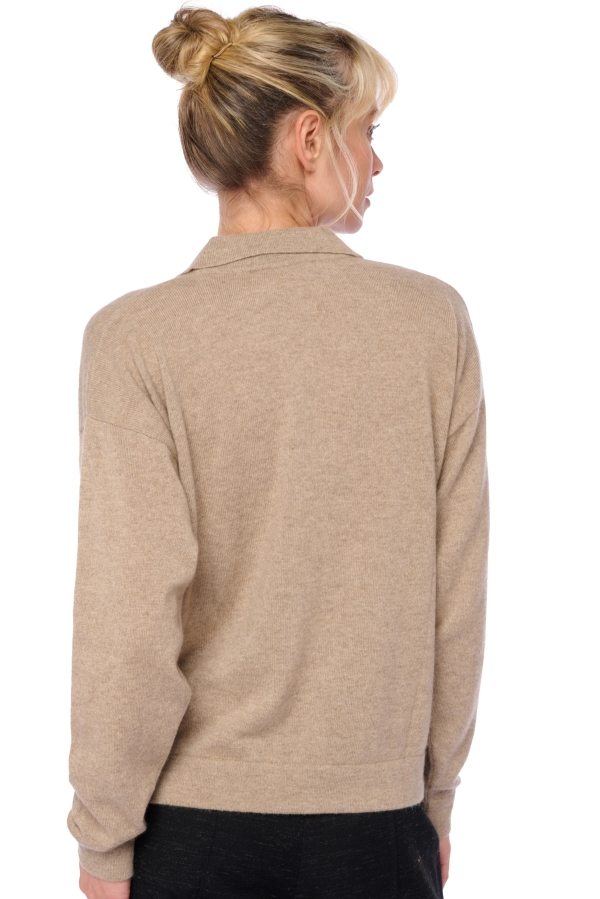 Cashmere kaschmir pullover damen v ausschnitt trinita natural brown m