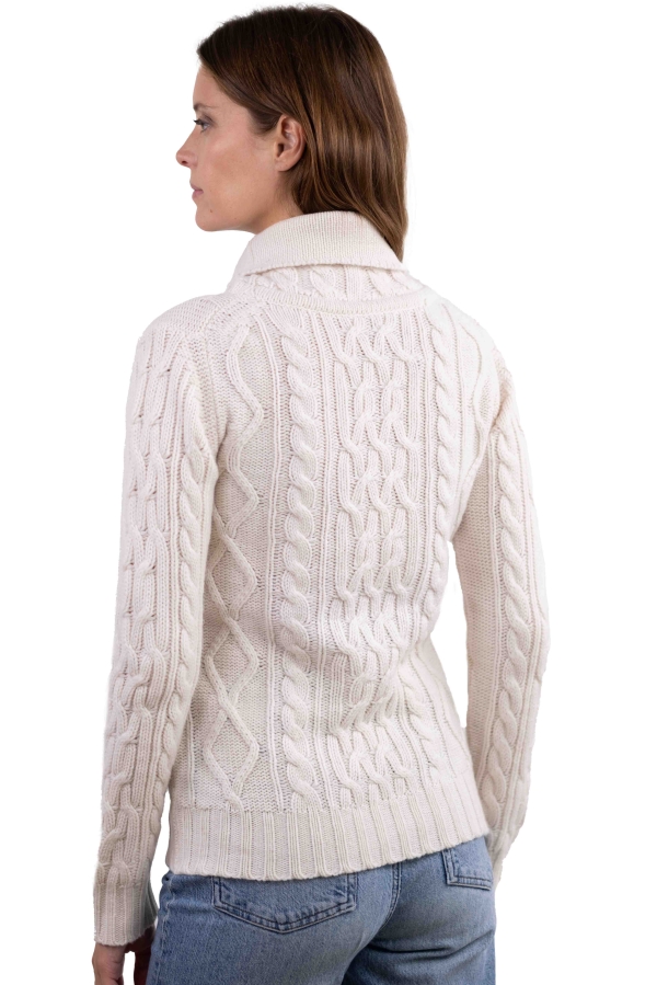 Cashmere kaschmir pullover damen wynona off white 4xl