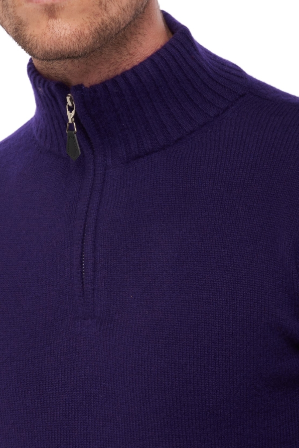 Cashmere kaschmir pullover herren die zeitlosen donovan deep purple 2xl