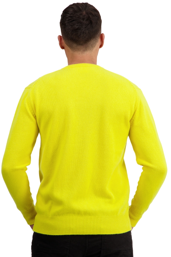 Cashmere kaschmir pullover herren hippolyte 4f jaune citric m