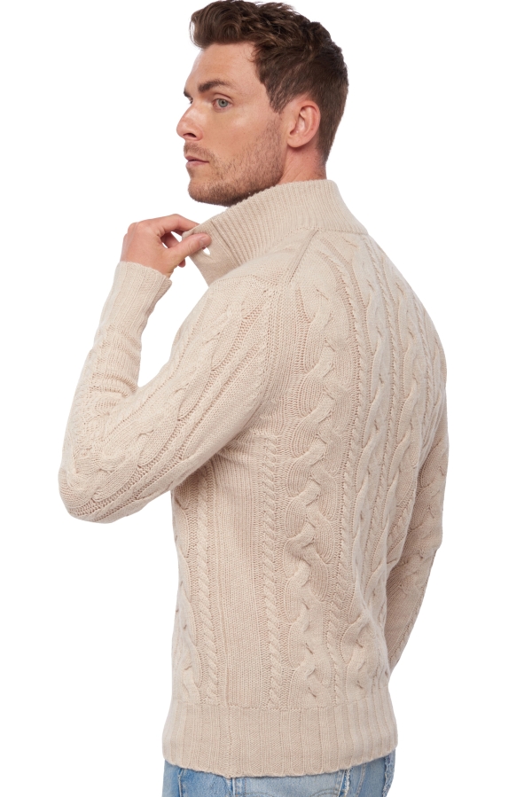 Cashmere kaschmir pullover herren loris natural beige 2xl