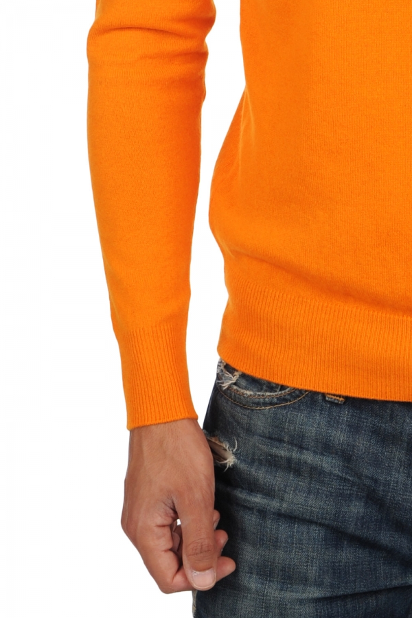 Cashmere kaschmir pullover herren nestor orange s