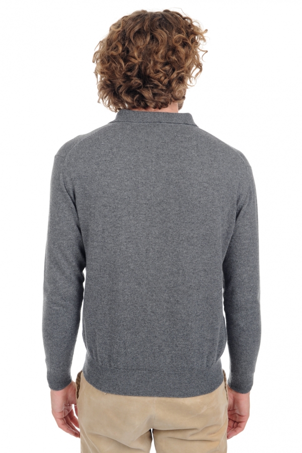 Cashmere kaschmir pullover herren polo alexandre premium premium graphite 2xl