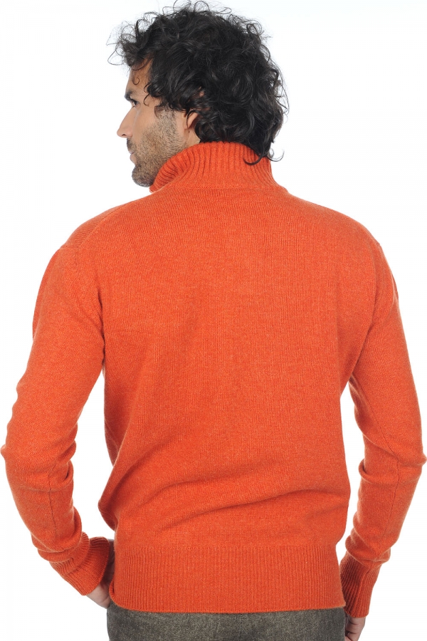 Cashmere kaschmir pullover herren polo donovan paprika 2xl