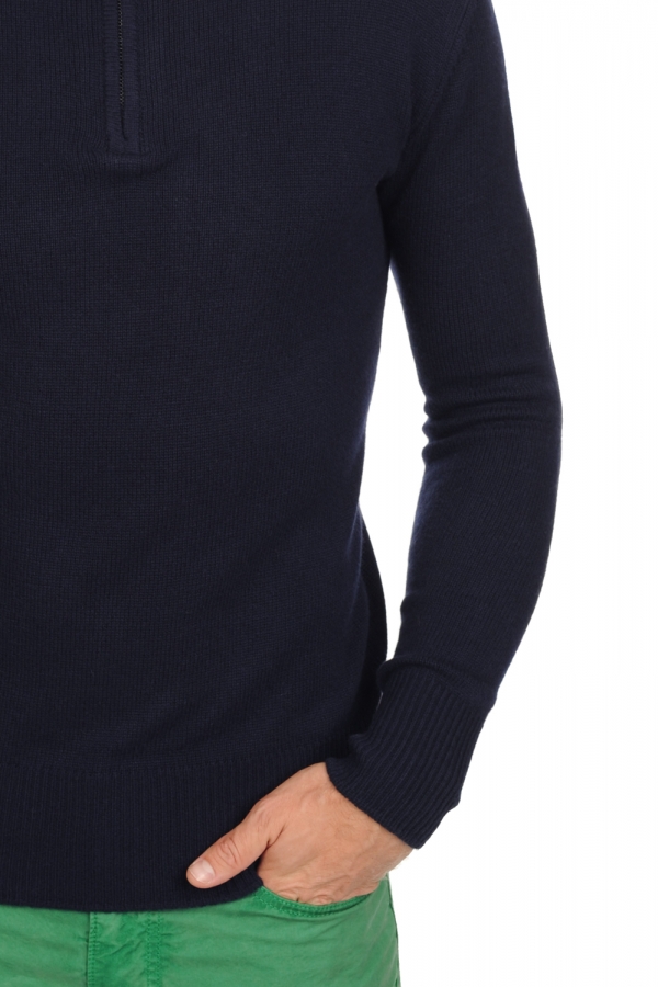 Cashmere kaschmir pullover herren polo donovan premium premium navy 2xl