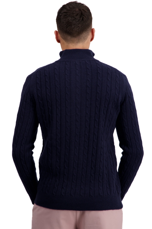Cashmere kaschmir pullover herren polo taurus nachtblau 2xl