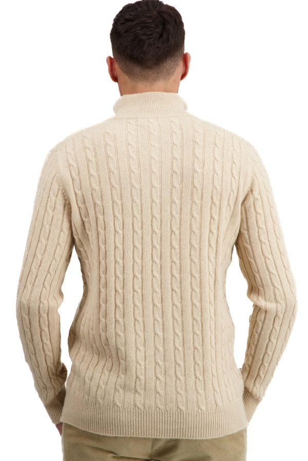 Cashmere kaschmir pullover herren polo taurus natural beige xs