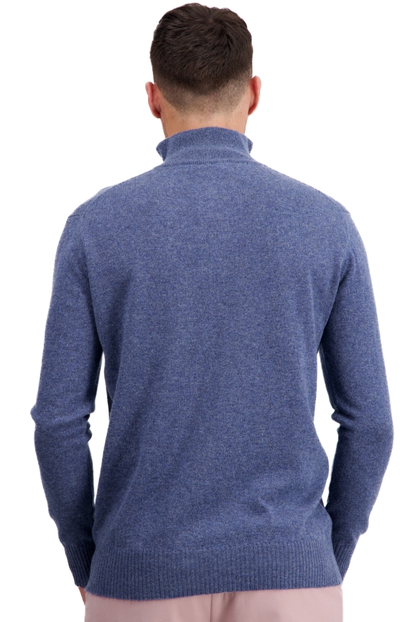 Cashmere kaschmir pullover herren polo toulon first nordic blue 2xl
