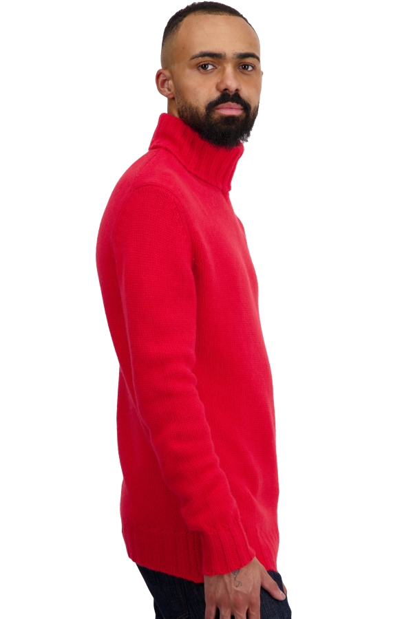 Cashmere kaschmir pullover herren rollkragen achille rouge 2xl