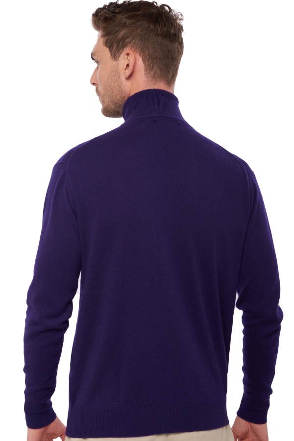 Cashmere kaschmir pullover herren rollkragen edgar deep purple 2xl